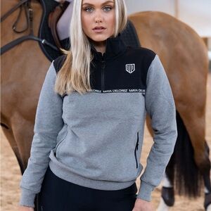 Maya Delorez Charlie Half-Zip Equestrian Sweatshirt